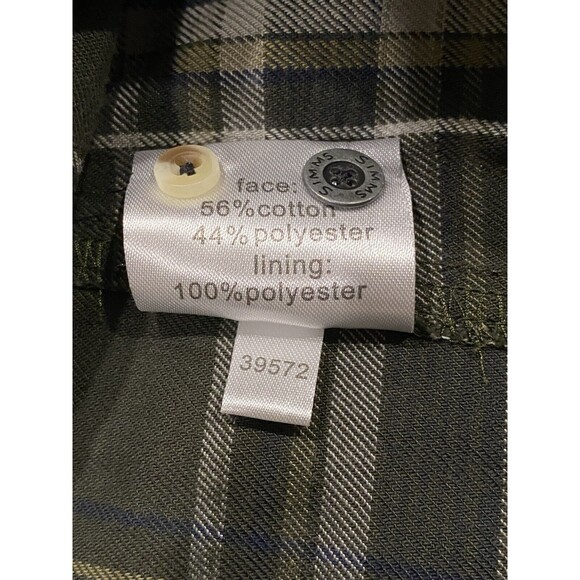 Simms Flannel Shirt Mens‎ Small Green Blue Plaid Long Sleeve Outdoor Hiking - Picture 7 of 9